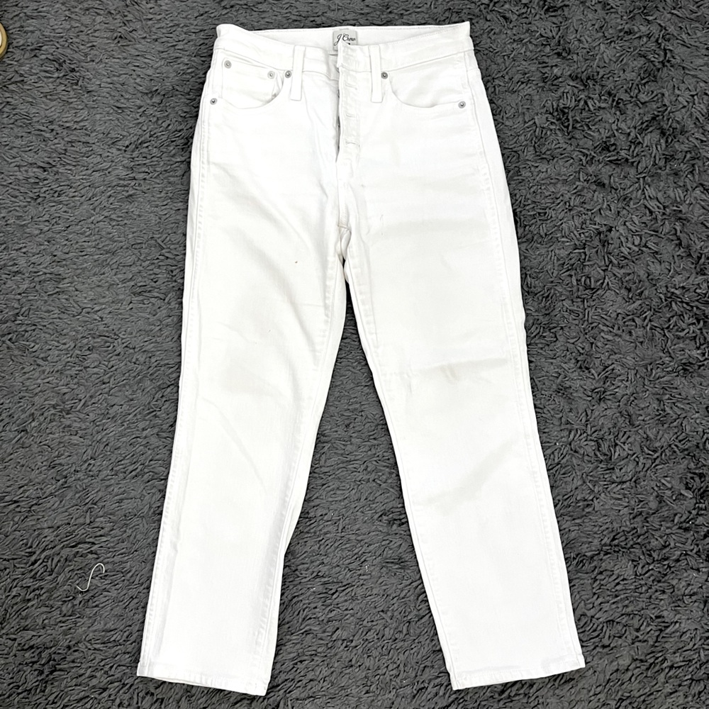 J. Crew Slim White Jeans